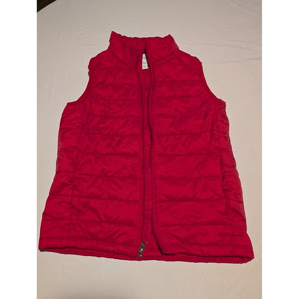 Amazon Essentials‎ Kids Red Puffer Vest Quilted Full Zip Jacket Large 10